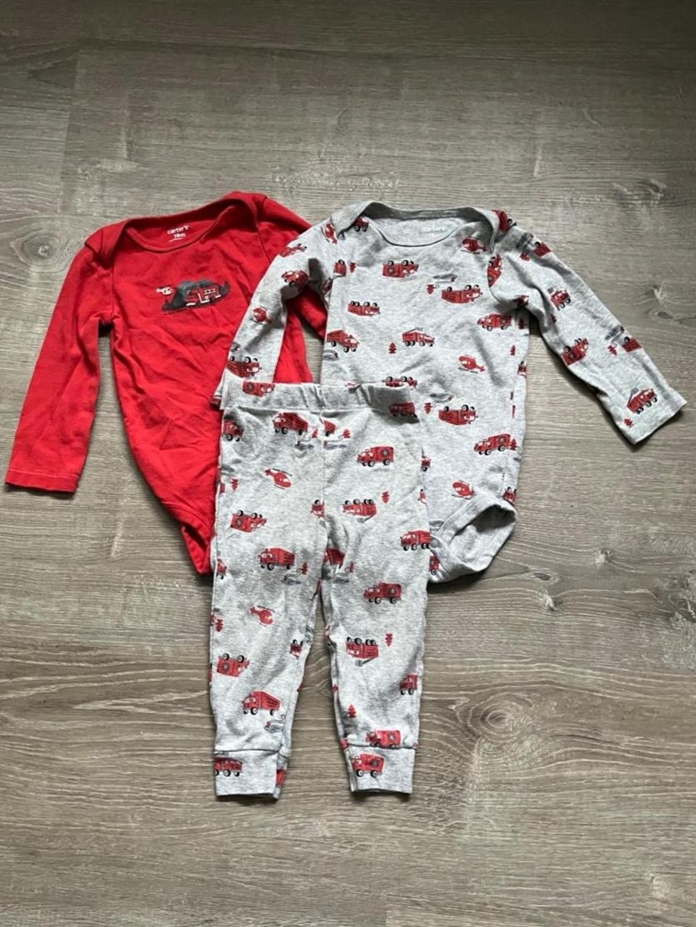 Carters boy 3 piece firetruck set